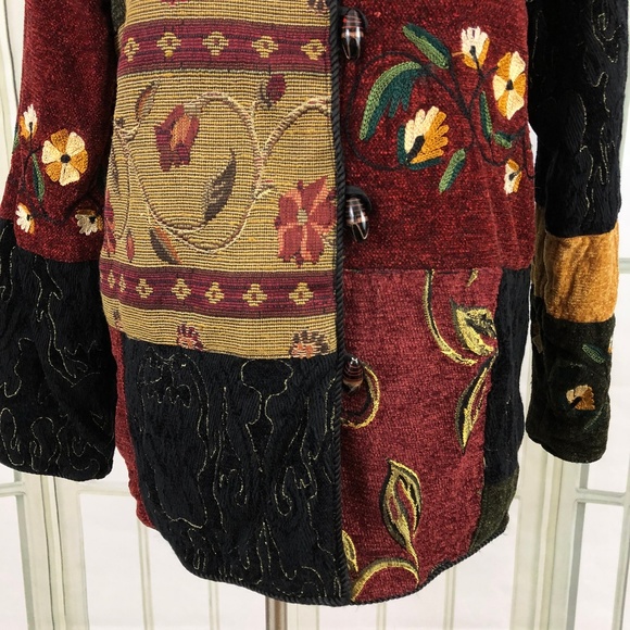 Tapestry Embroidered Patchwork Motif Jacket - Picture 6 of 8